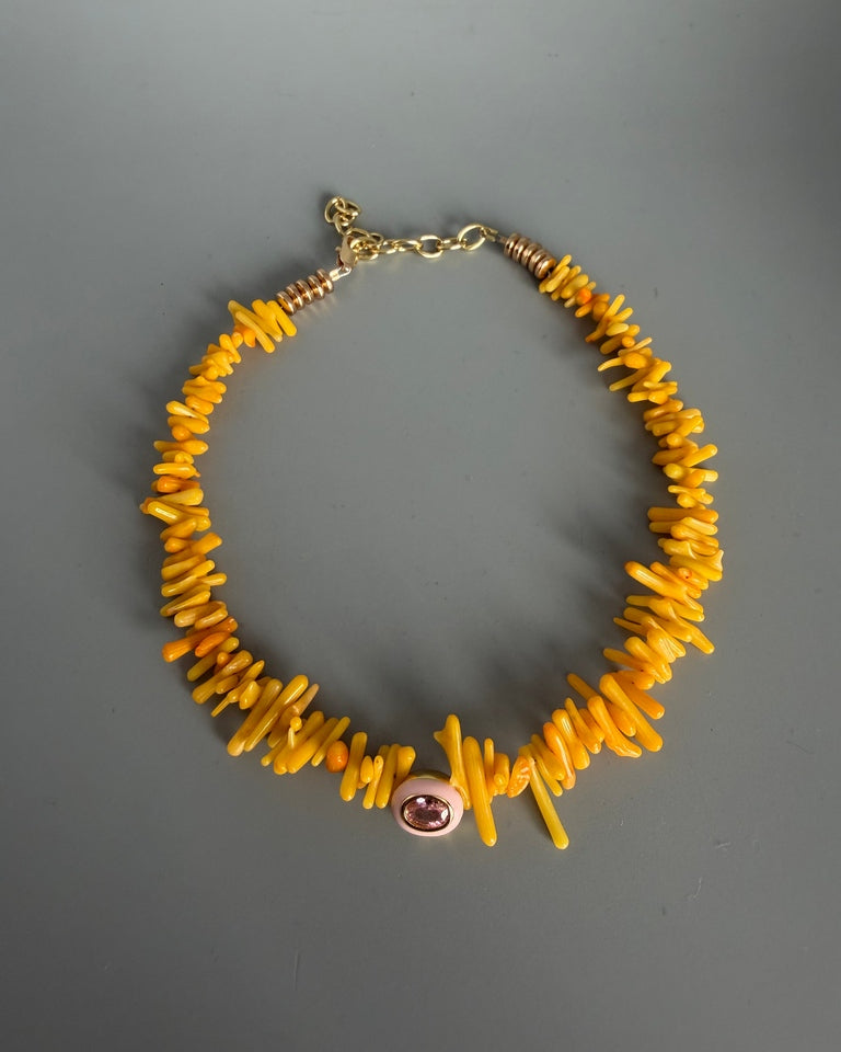 Choker Coralitos Amarillo