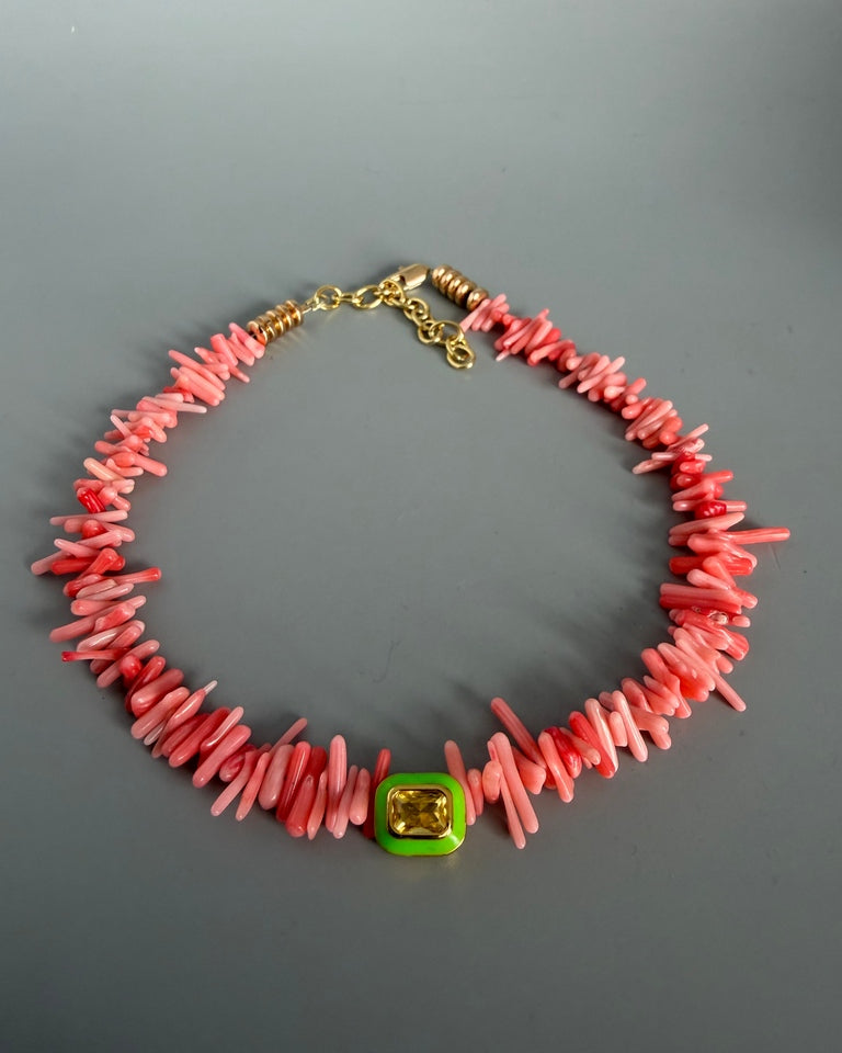 Choker Coralitos Rosado