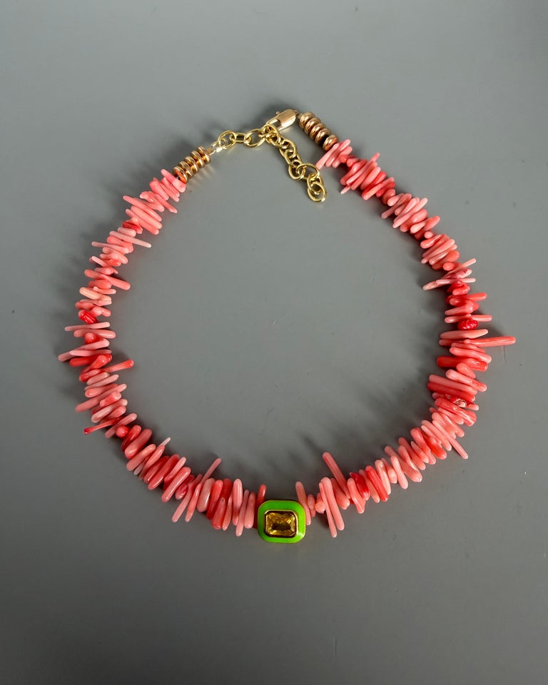Choker Coralitos Rosado