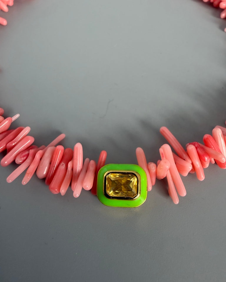 Choker Coralitos Rosado