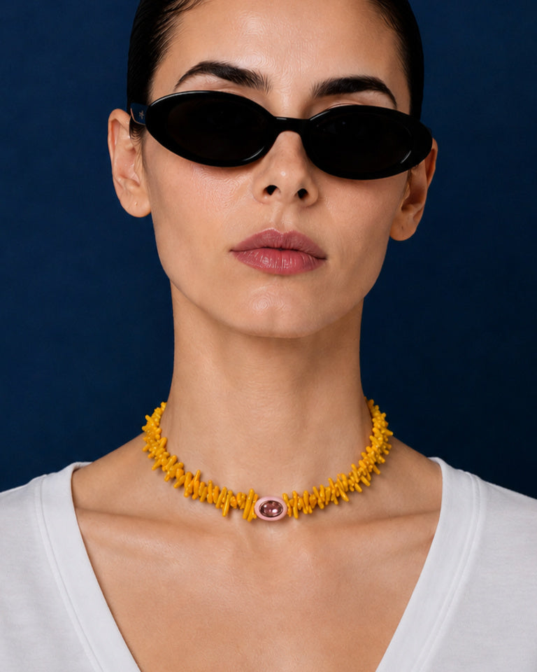 Choker Coralitos Amarillo
