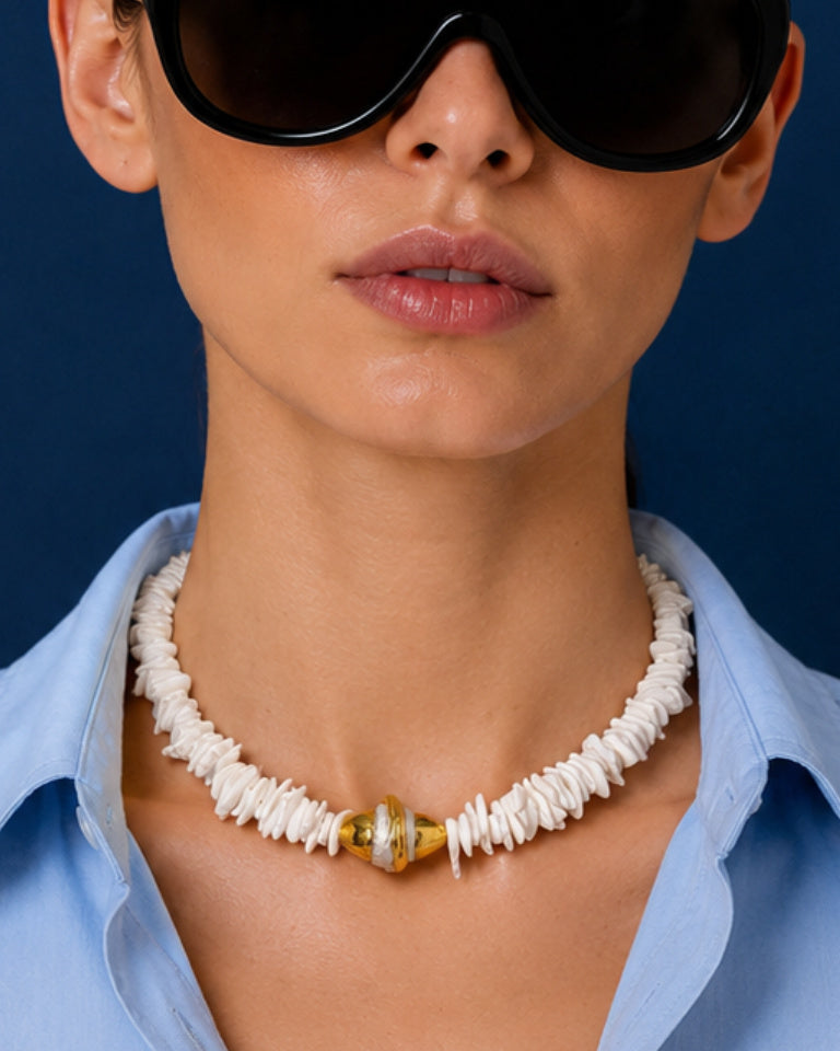 Choker Caracolitas Blanco