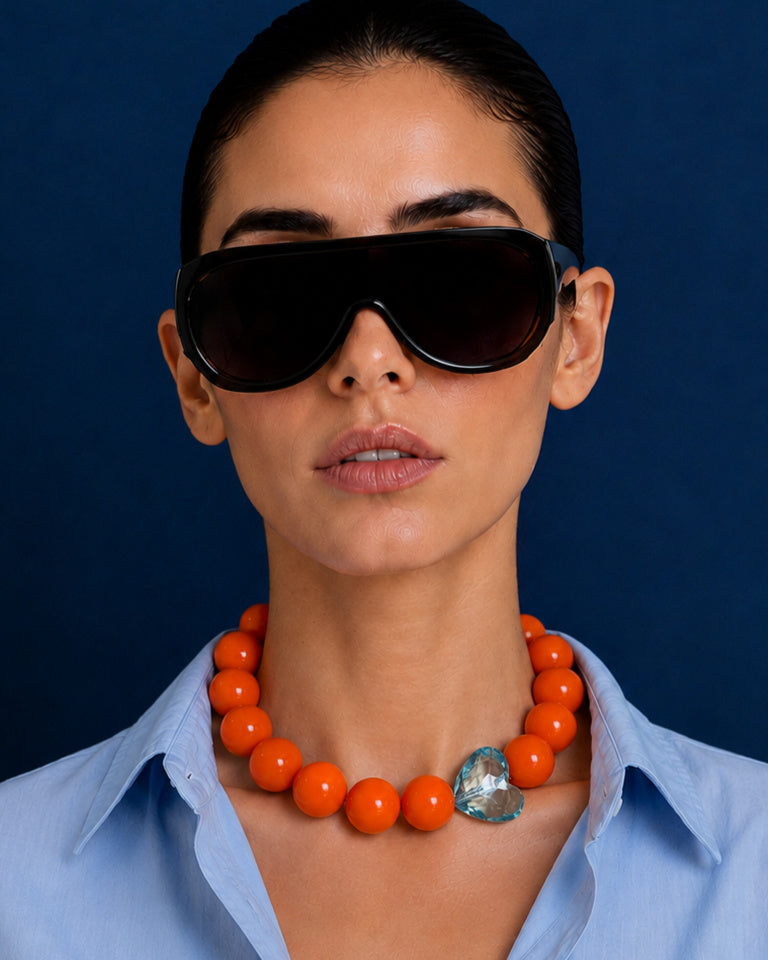Collar Alas naranjo
