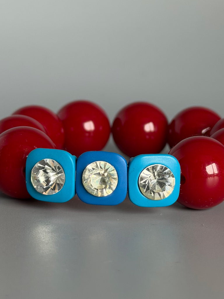Pulsera Diamond Colorada