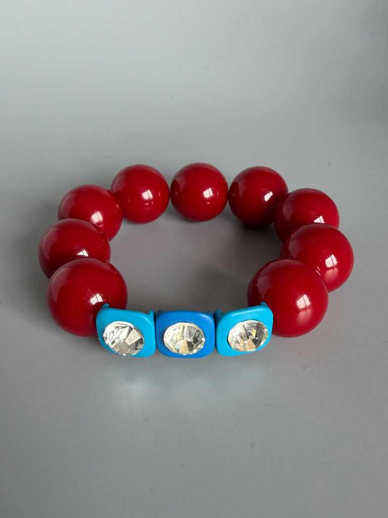 Pulsera Diamond Colorada